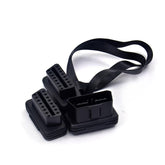 OBD2 Araç Kablo 16 Pin 1 Erkek 2 Dişi Uzatma Teşhis Kablosu